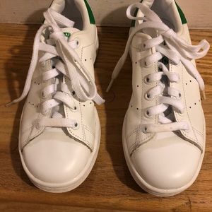 Adidas White Green Sneakers 5.5 Stan Smith